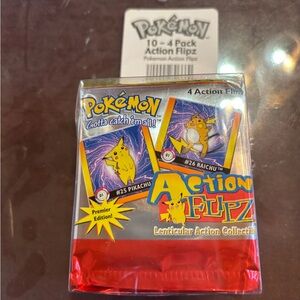 Pokémon vintage collectible NWT Action Flipz 10-Pack - Red